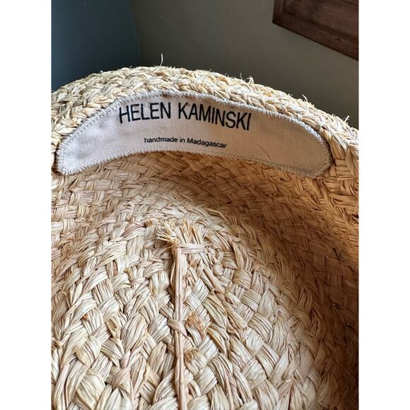 Helen Kaminski Madagascar Hand Rolled Raffia Straw Boater Hat Natural main image 7